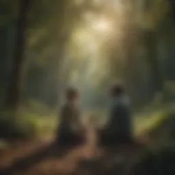 Tranquil nature scene to promote mindfulness