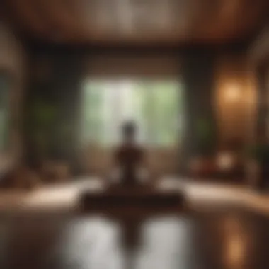 Creating a Mindful Meditation Environment A cozy space decorated for meditation, inviting mindfulness and relaxation.