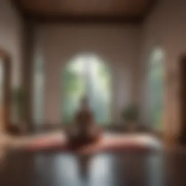 Creating a Conducive Meditation Environment A peaceful meditation space with soft lighting