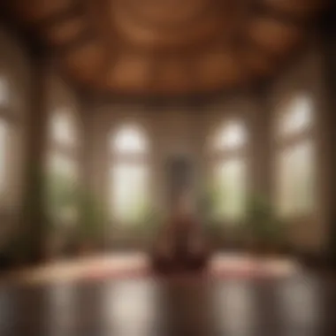 Creating Your Sanctuary: The Perfect Meditation Space Meditation space with soft lighting