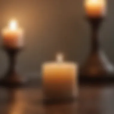 Light of Remembrance and Healing A close-up of a candle lit in remembrance