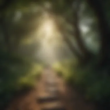 Nature's Embrace: A Path to Healing A nature scene symbolizing renewal and hope