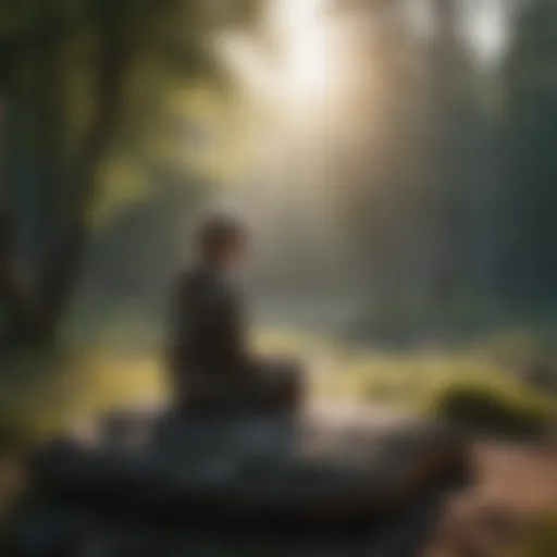 A serene landscape depicting tranquility and peace