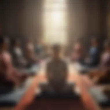 Collective Calm: The Power of Shared Practice Group meditation session fostering community and connection