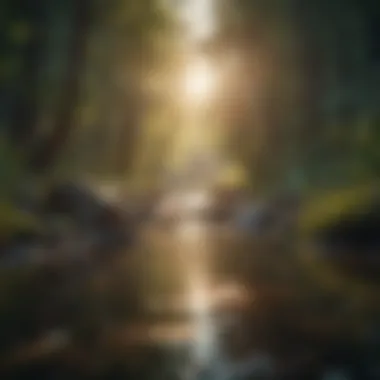 Nature's Embrace: Finding Tranquility Serene landscape promoting inner peace