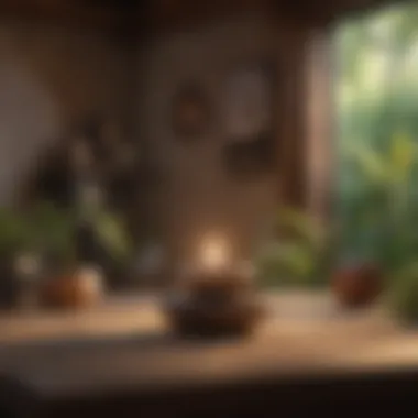 Creating Your Personal Sanctuary Close-up of a serene meditation space