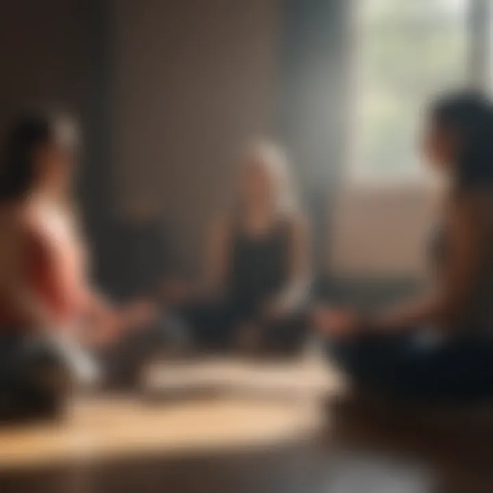 A group of educators engaged in a meditation workshop