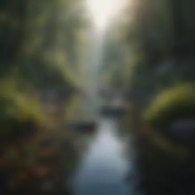 Serenity in Nature: A Mindful Approach A serene landscape promoting mindfulness