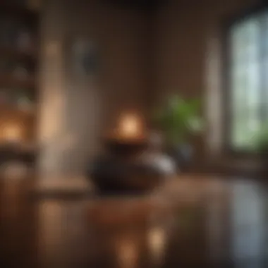 Creating a Peaceful Space Calm environment for meditation