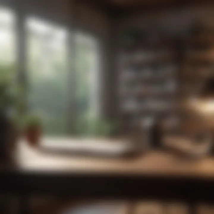 A peaceful workspace encouraging focus