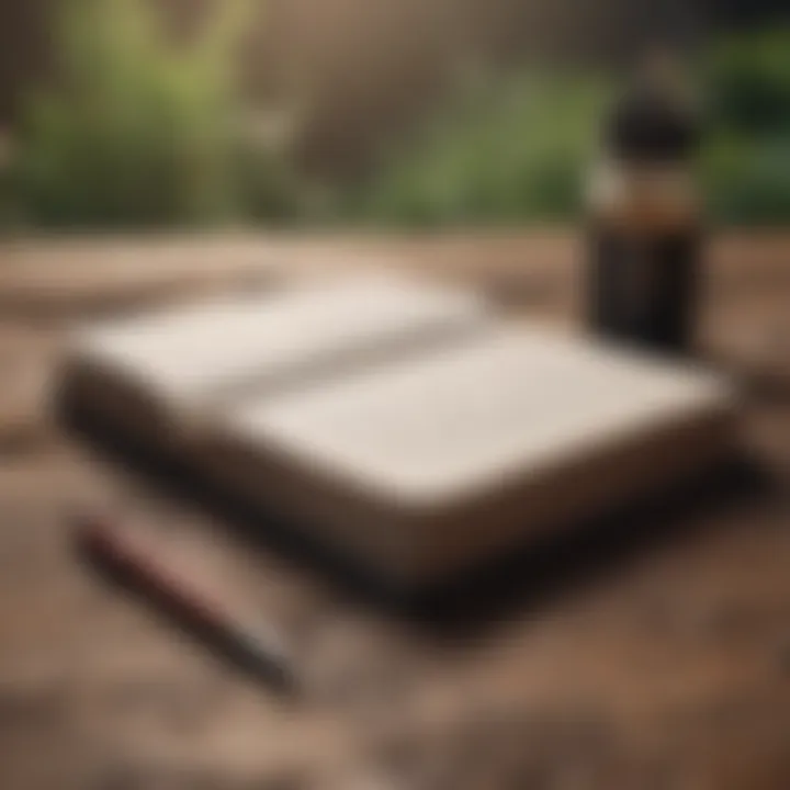 A notebook and pen for journaling thoughts