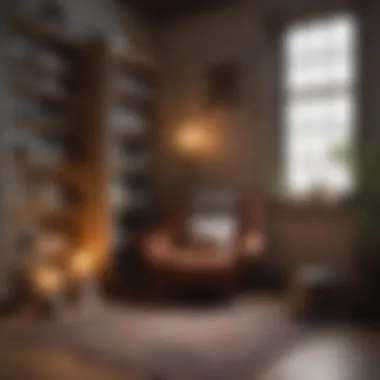Self-Care Corner with Books A cozy reading nook representing self-care