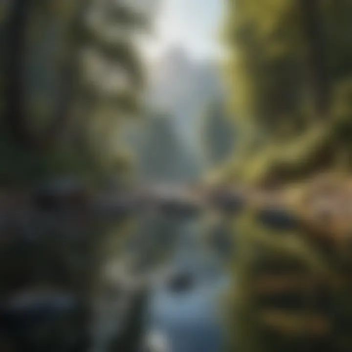 A serene landscape that promotes tranquility