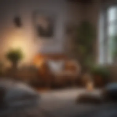 A cozy reading nook with a book and herbal tea