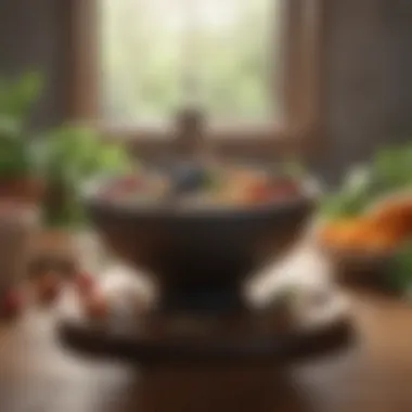 The Aesthetics of Nourishing Choices An artistic arrangement of healthy ingredients, highlighting the beauty of nourishment.