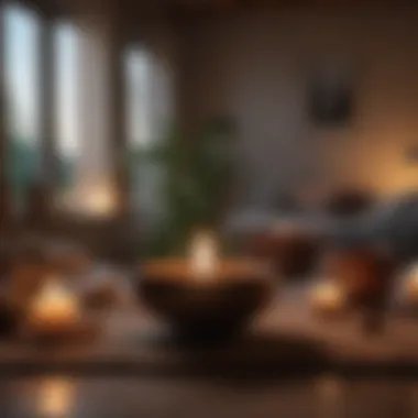 Evening Ritual for Peace Calming evening ritual setup