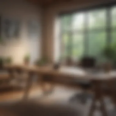 Creating a Mindful Workspace Serene workspace with mindfulness elements