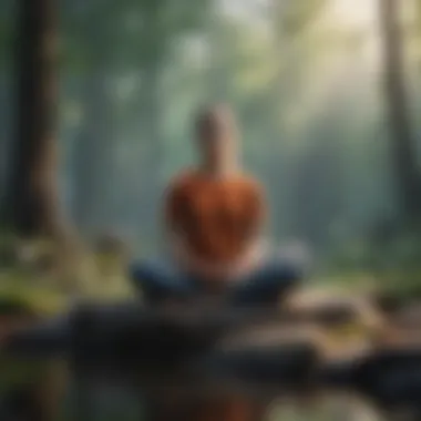 Mindfulness for Emotional Well-being Visual depiction of mindfulness practices to combat negativity