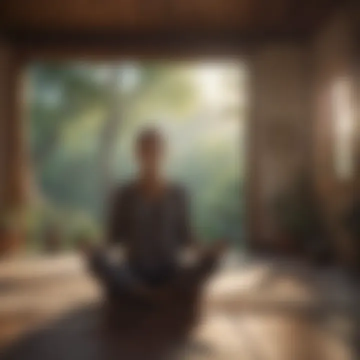 Meditation session in a peaceful environment