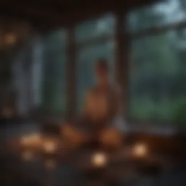 Creating a Peaceful Environment for Reflection Candlelit space promoting serenity
