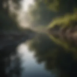 A serene landscape symbolizing introspection