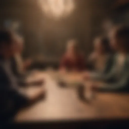 Group of individuals engaged in a lively discussion