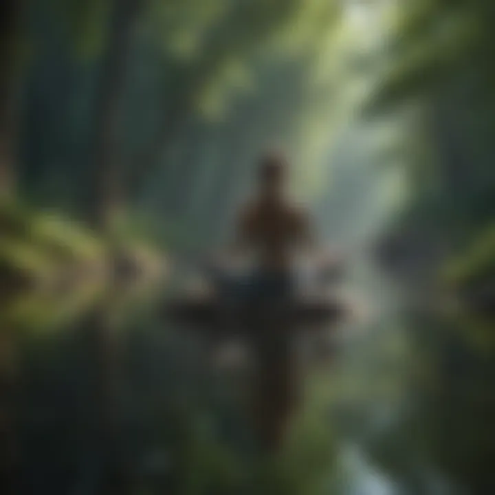 A serene environment symbolizing peace and reflection