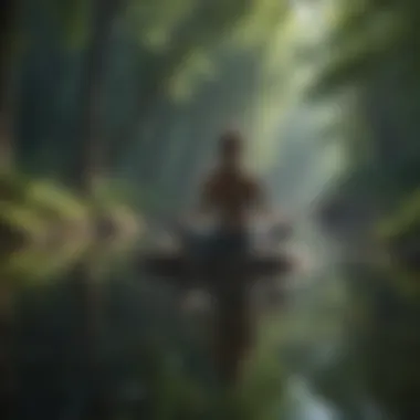 Finding Peace in Reflection A serene environment symbolizing peace and reflection