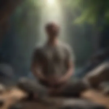 Embracing Mindfulness for Stress Relief An individual practicing mindfulness meditation