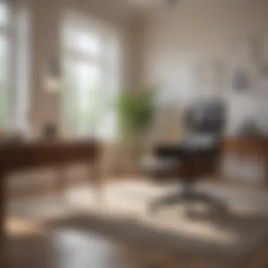 Creating a Calming Workspace A serene workspace with calming elements