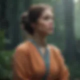 A serene landscape reflecting tranquility amidst chaos