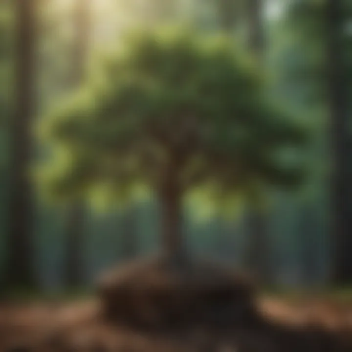 A vibrant tree signifying growth and resilience