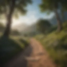A serene landscape representing clarity and calmness