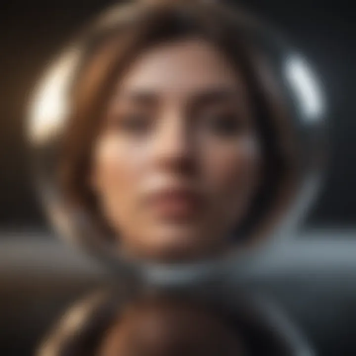 Abstract representation of self-reflection