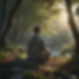 A serene landscape promoting tranquility