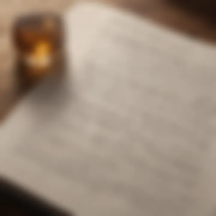 A close-up of a journal with written thoughts