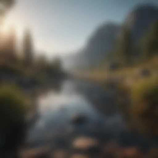 A serene landscape symbolizing tranquility
