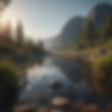 Finding Calm in Chaos A serene landscape symbolizing tranquility