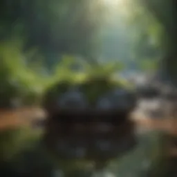 A serene landscape depicting tranquility to symbolize clarity amidst chaos.