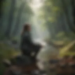 A serene landscape illustrating mindfulness and tranquility
