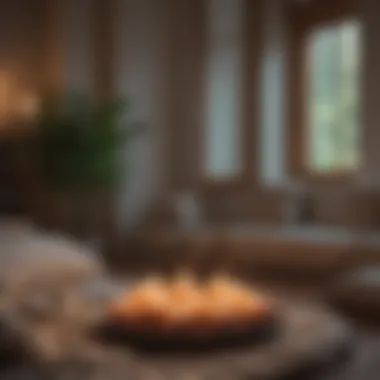 Meditation for Emotional Clarity Meditation space with candles and soft cushions, illustrating the calming power of meditation.