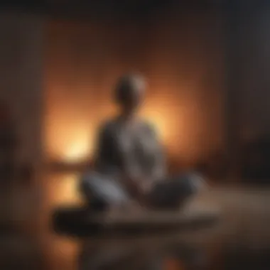 Mindfulness in Action A person practicing mindfulness in a calm environment