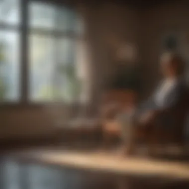 Creating a Supportive Atmosphere A comforting environment featuring warm lighting and cozy seating, signifying a supportive space.