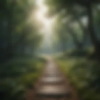 Path to Inner Tranquility A serene landscape symbolizing inner peace