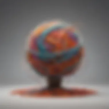Unraveling Self-Criticism A tangled ball of yarn representing confusion and complexity