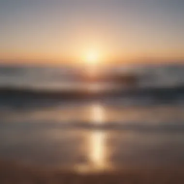 Embracing New Beginnings A calm ocean view at sunrise