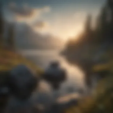 Inner Peace and Clarity A serene landscape symbolizing inner peace