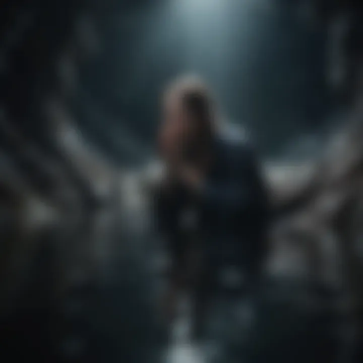 A deep abyss symbolizing overwhelming challenges