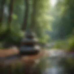 A serene landscape showcasing the beauty of nature, emphasizing tranquility and simplicity.