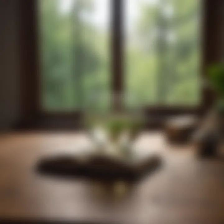 A reflective journal placed on a wooden table